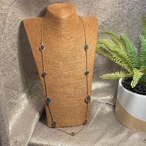 Elegant Gold and Black Necklace